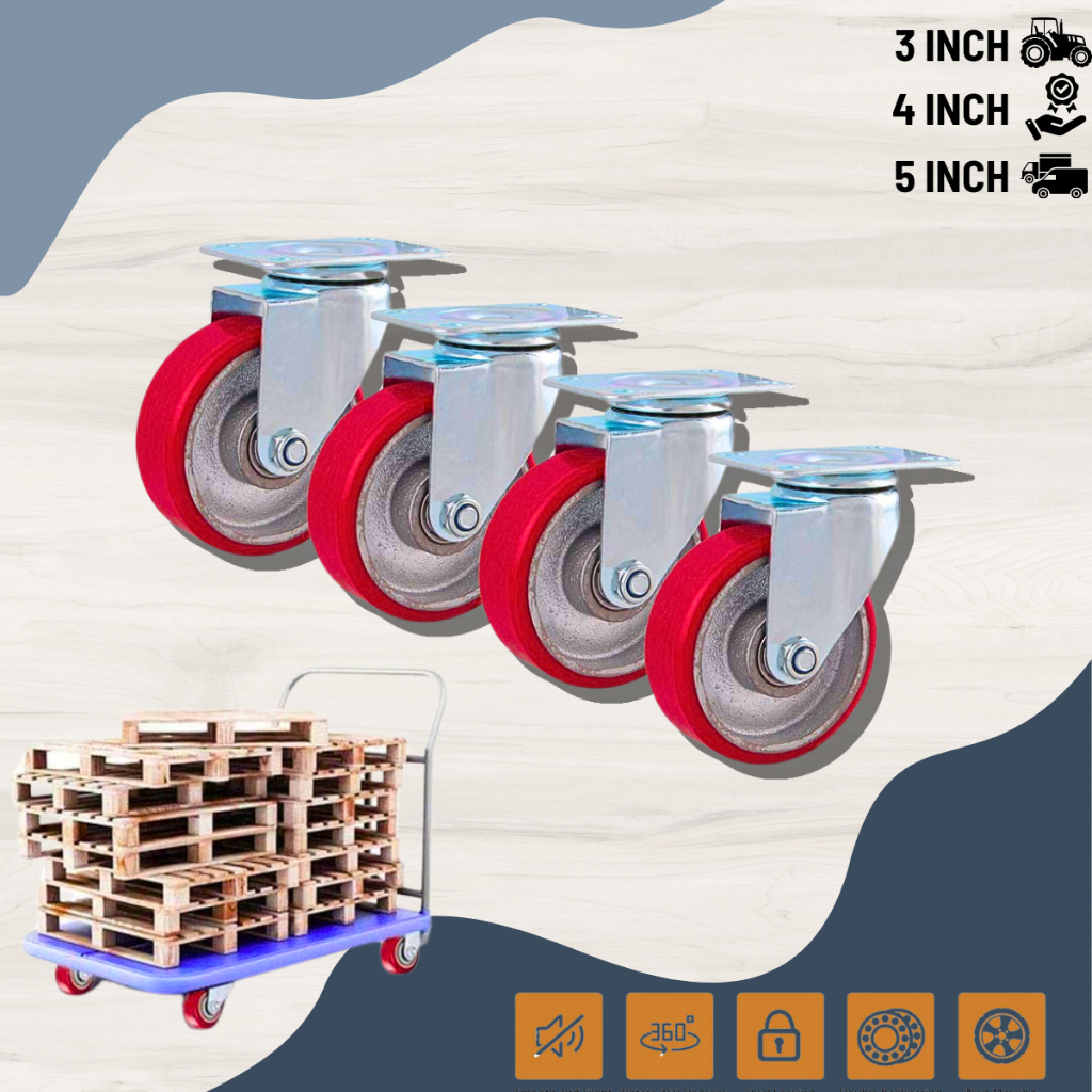 Jual RODA TROLY ROLI ETALASE PAGAR BESI COR HEAVY DUTY UP TO 1000KG ...