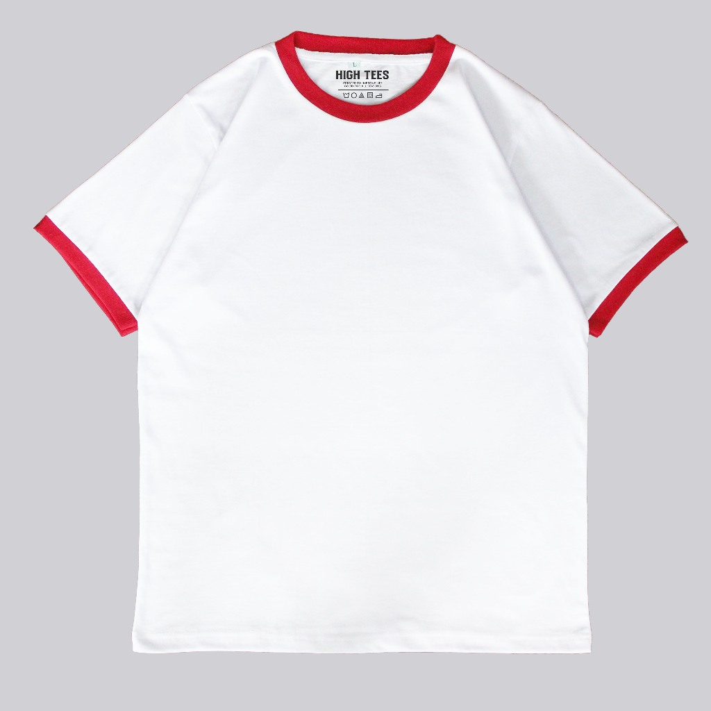 Jual KAOS RINGER TEE POLOS LENGAN PENDEK BAHAN COTTON COMBED 24S RINGER ...