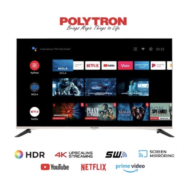 Jual Polytron K Uhd Smart Google Tv Inch Pld Ug Batam