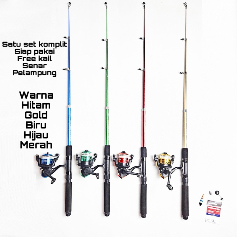 Jual set joran antena 150cm/reel costa/jetsu 200 bonus senar siap pakai ...