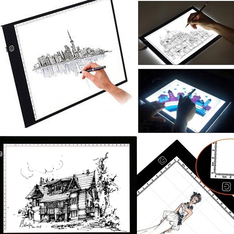 Jual New Promote CODA3A4 LED Drawing Tracing Board Stensil Board Papan ...