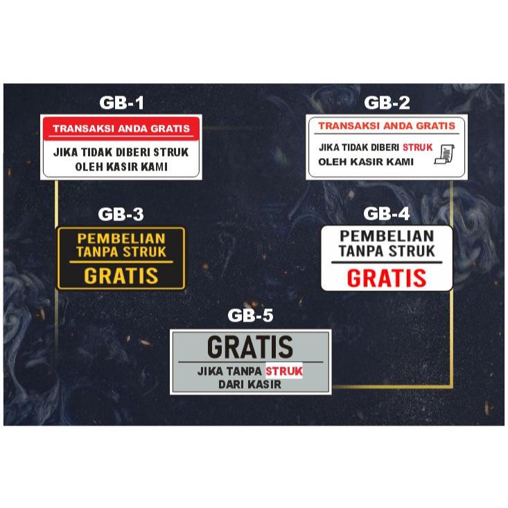 Jual Stiker Transaksi / Tanpa Struk Gratis Shopee Indonesia