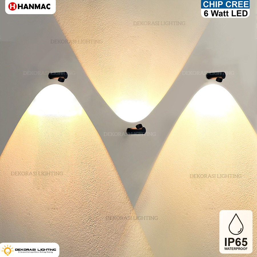Jual Lampu dinding taman pilar sorot led 6w stand outdoor waterproof ...