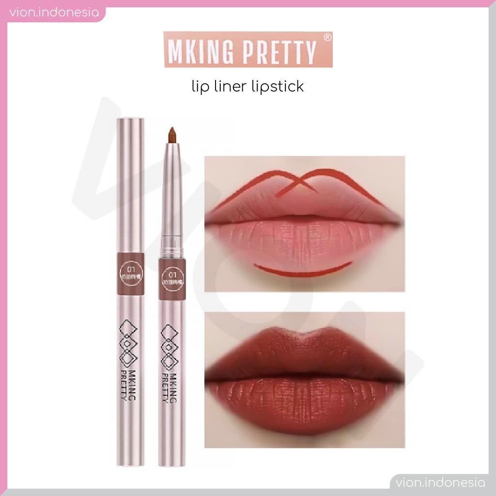 Jual MKING PRETTY Lip Liner Pencil Lipliner Putar Pensil Matte Lip ...