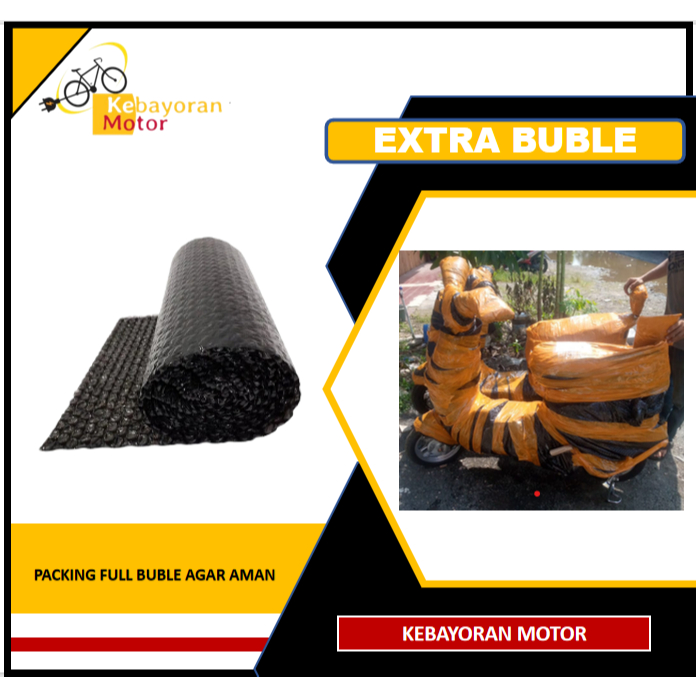 Jual BUBLE WRAP EXTRA PACKING SEPEDA LISTRIK AGAR AMAN | Shopee Indonesia