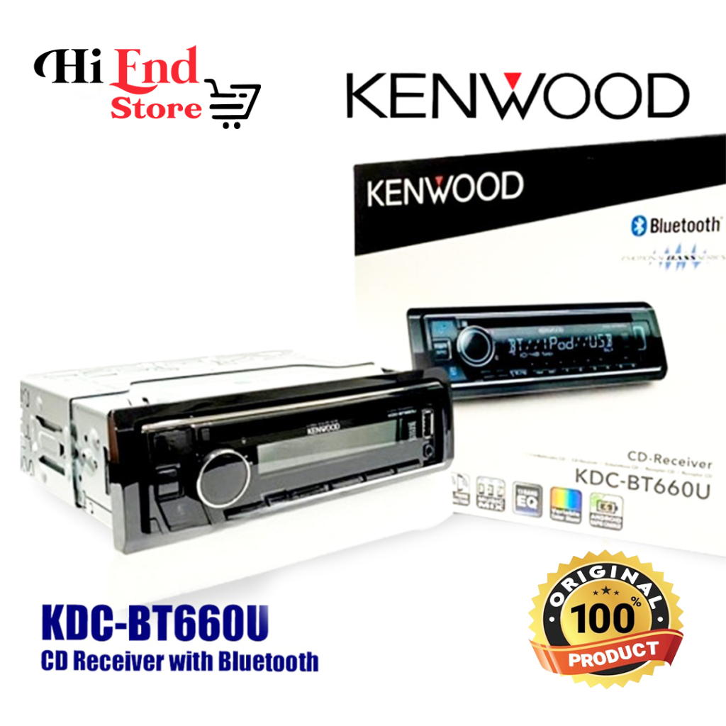 Jual KENWOOD Head Unit Singel Din KDC-BT660U | Shopee Indonesia
