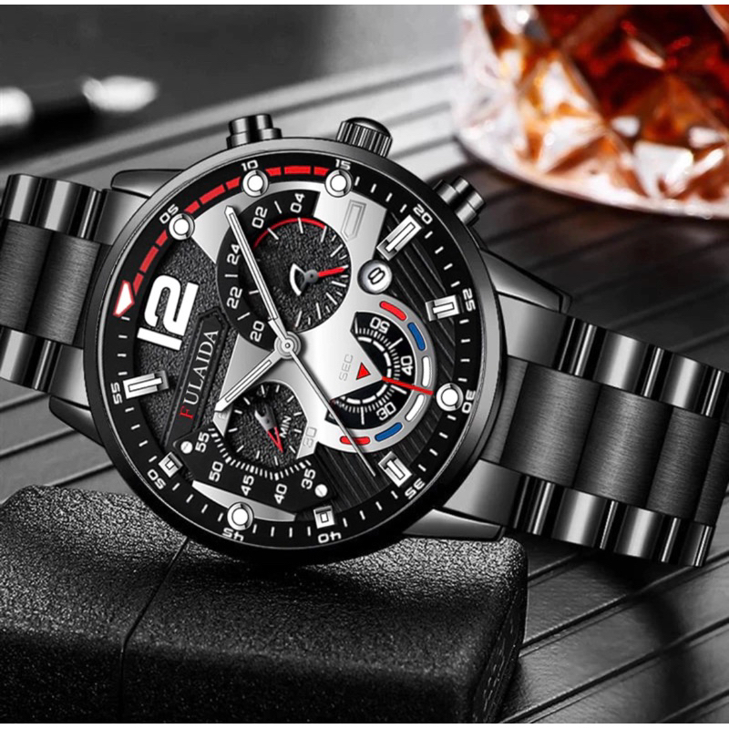 Jual (Terima COD)Jam Tangan Pria GNV Crono Varisi Tanggal Aktif Strap ...