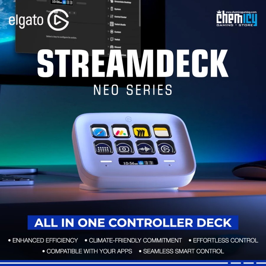 Jual Elgato Stream Deck Neo All-in-one Controller for Streaming ...