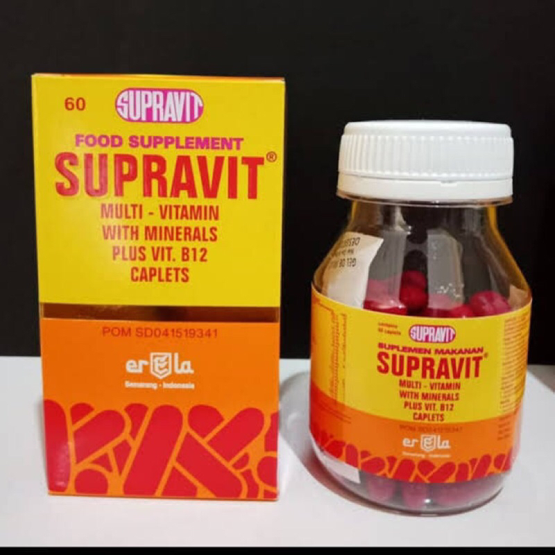 Jual Supravit Multivitamin Isi 60 Tablet | Shopee Indonesia