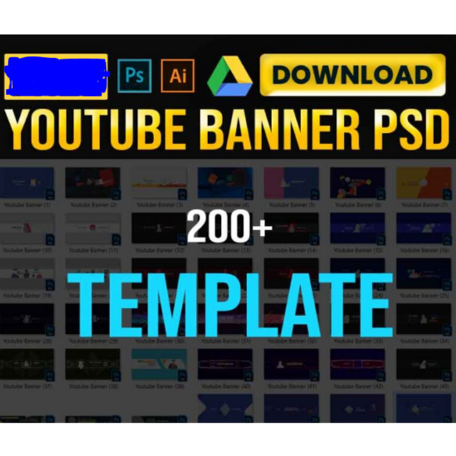 Jual 200+ youtube banner design psd template | Shopee Indonesia