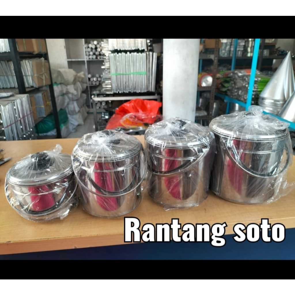Jual Rantang Soto / Rantang Tunggal Tebal Bahan Stainless Steel ...