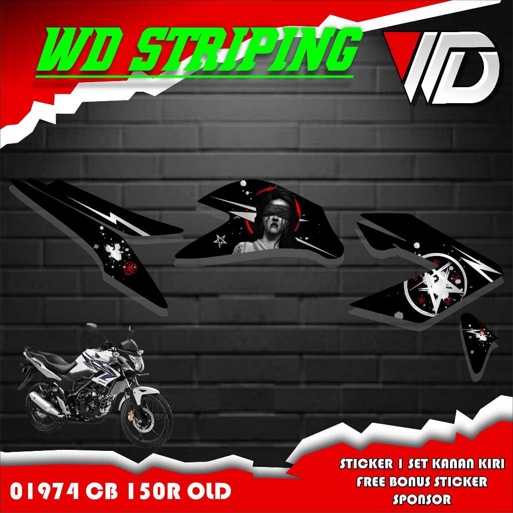 Jual 01974 Striping stiker setiker Simpel Honda CB 150R OLD Lady ...