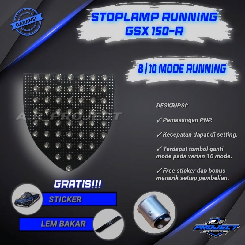 Jual Lampu Stoplamp Running GSX 150R Lampu Stop Lampu Rem Variasi ...