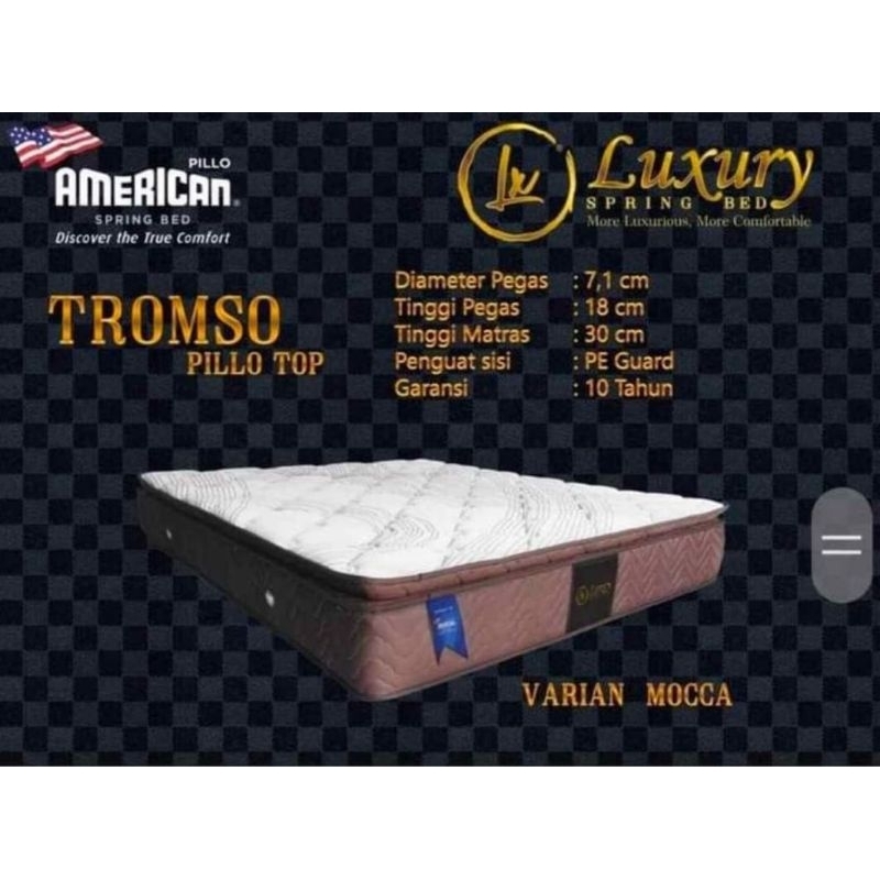 Jual Springbed American Luxury Thromso Matras Tidur Kwalitas Medium ...