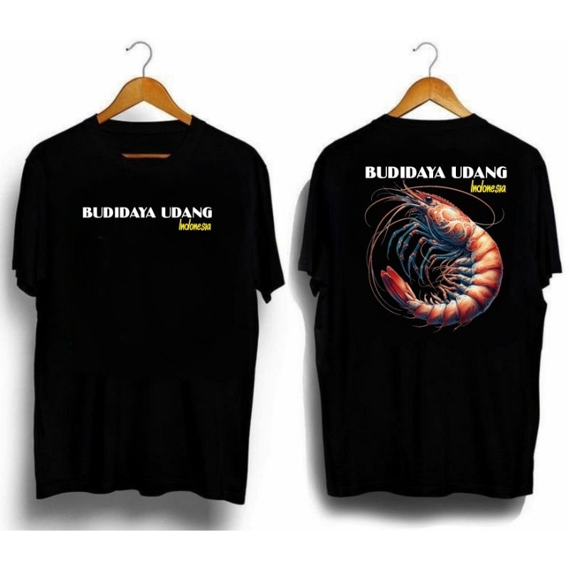 Jual KAOS BUDIDAYA UDANG INDONESIA NEW DESIGN | Shopee Indonesia