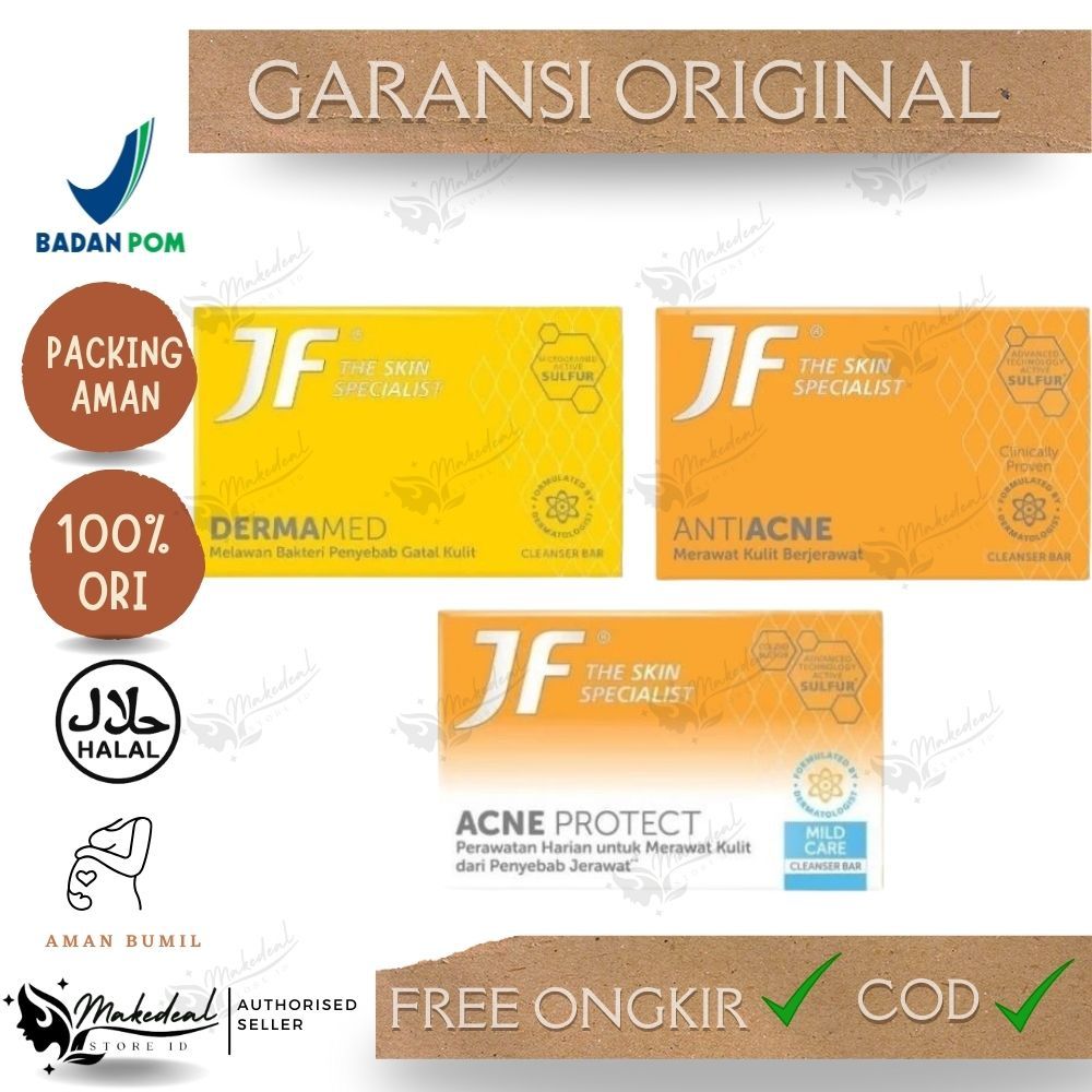 Sabun jf sulfur anti acne - dermamed - acne protect 90 gr