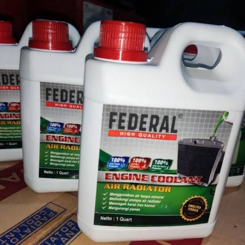 Jual Air radiator coolant Federal 1 liter | Shopee Indonesia