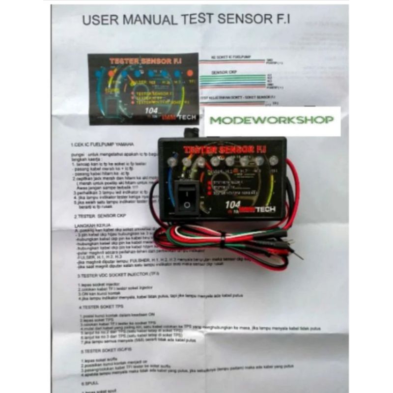 Jual Multitester tester sensor fi alat cek sensor ckp ic FUELPUMP tps ...