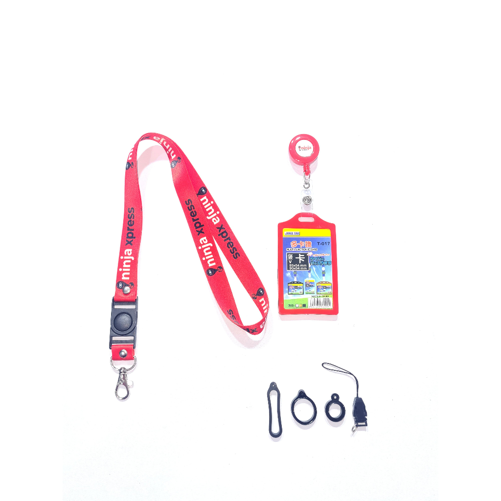 Jual BISA SATUAN Lanyard Ninja express /ninja cetak 2 sisi ukuran 2cm ...