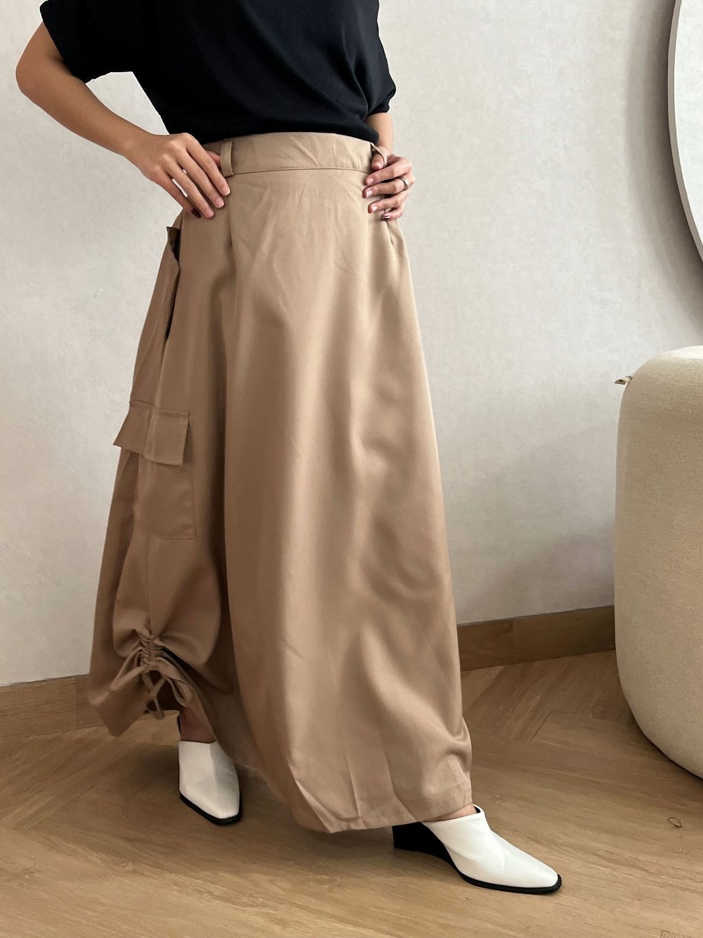 Jual LAUREN Rok Cargo Mayung Wanita - Rok Kargo Bangkok Payung Serut ...