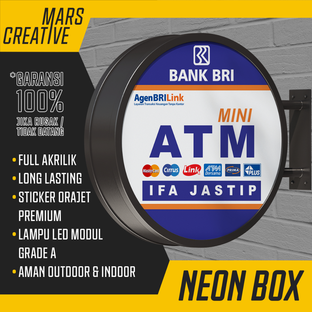 Jual PALING LARIS ! NEON BOX FULL ACRYLIC – Variasi 30 x 100 cm 1 Sisi ...