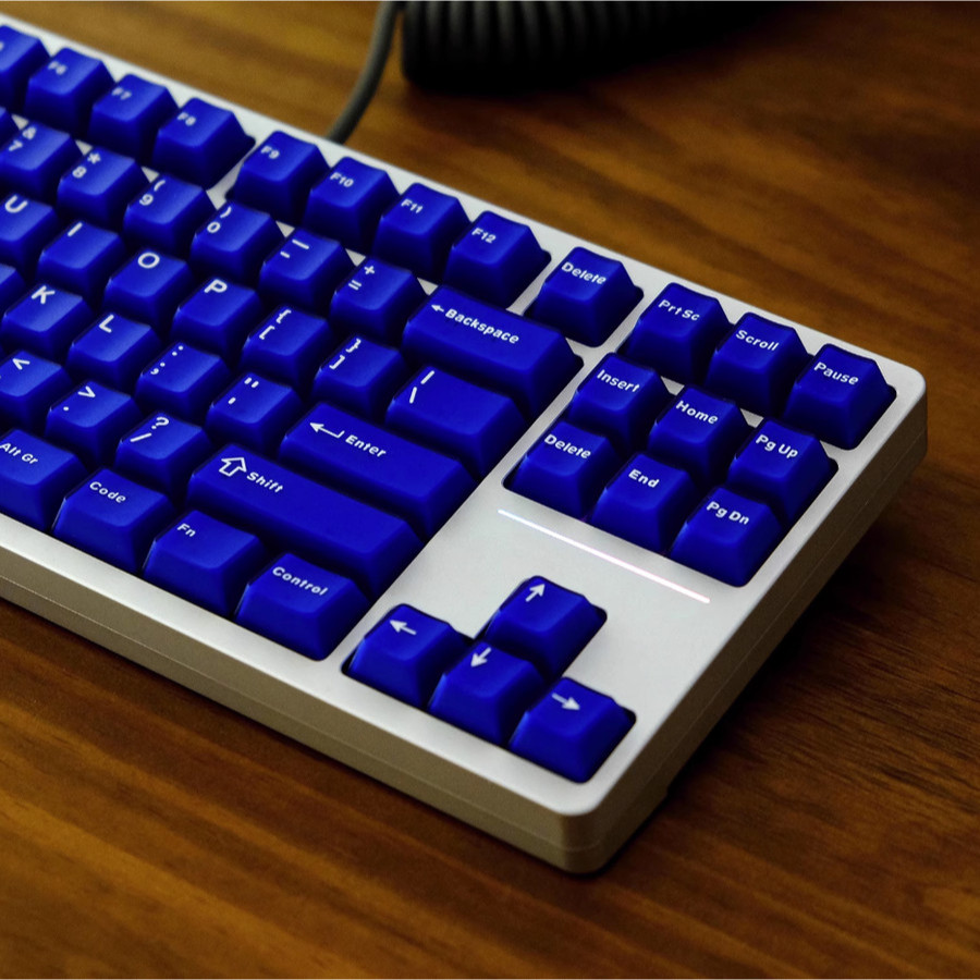 Jual PBTFans Klein Blue Clone ABS Doubleshot Cherry Profile Keycaps Set ...