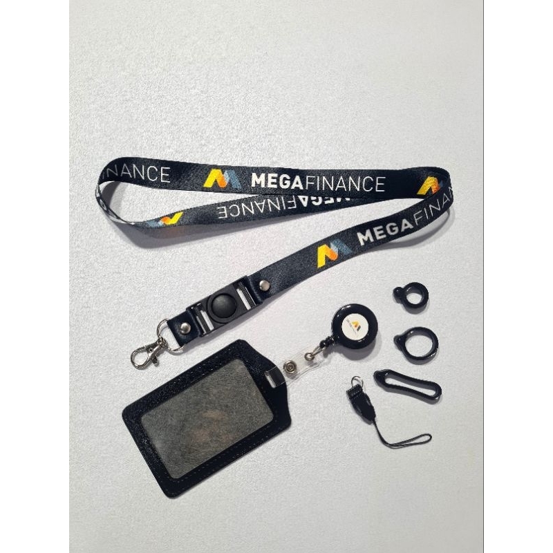 Jual BISA SATUAN Lanyard Mega finance / mega cetak 2 sisi ukuran 2cm ...