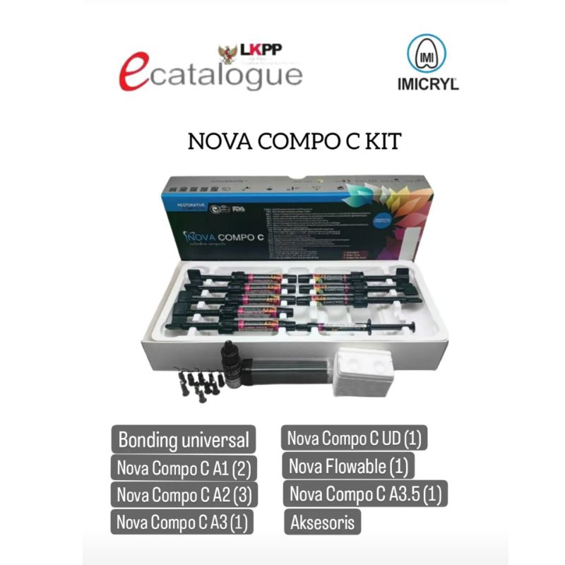 Jual IMICRYL NOVA COMPO C KOMPOSIT DENTAL SET | Shopee Indonesia