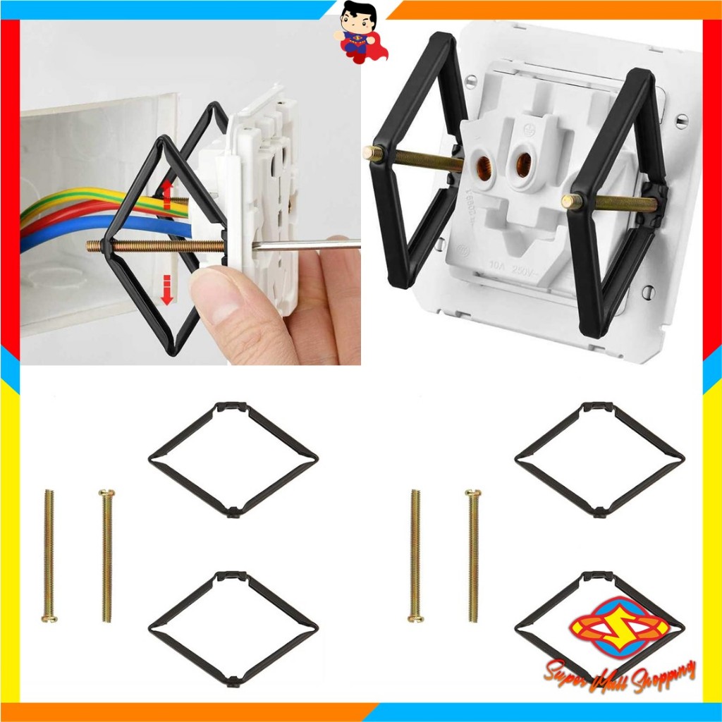 Jual SMS 2Pcs Kotak Perbaikan Sekrup Steker Dinding Switch Soket Kotak ...