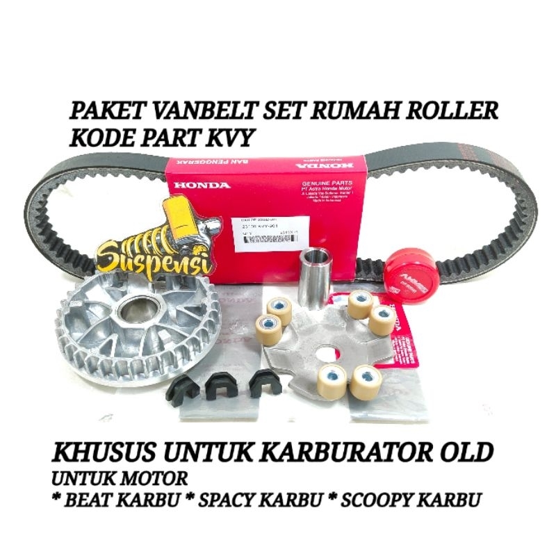 Jual Paket Rumah Roller Komplit Set Vanbelt Beat Karbu Scoopy Karbu