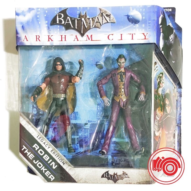 Action Figure Batman Arkham City – Set Da 2 Pezzi Con Joker E Robin – Scala 6 Pollici, Dettagliate E Articolate, Da Collezione