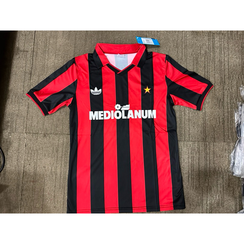 ACミラン OPEL期 Milan A.C. Lotto 長袖ジャージ 赤黒 【公式通販】