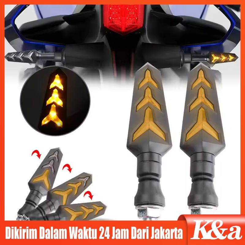 Jual Sen Motor LED Running 2 Sisi Universal Vixion CB150 Megapro Versa ...