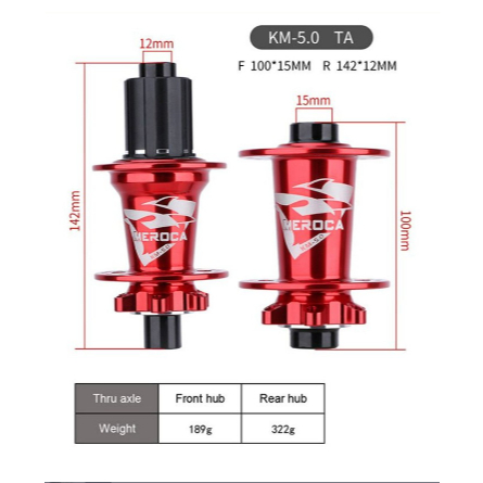 Jual Meroca Km Hub Freehub Qr Ta Thru Axle Bearing Sixpawl