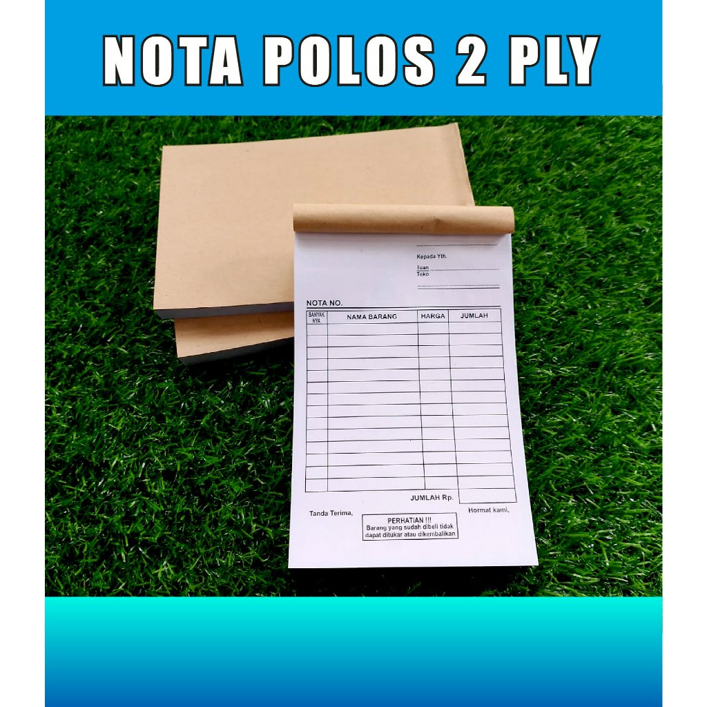 Jual (100 LEMBAR) NOTA KONTAN 2 PLY | NOTA 2 RANGKAP | NOTA 1 PLY ...