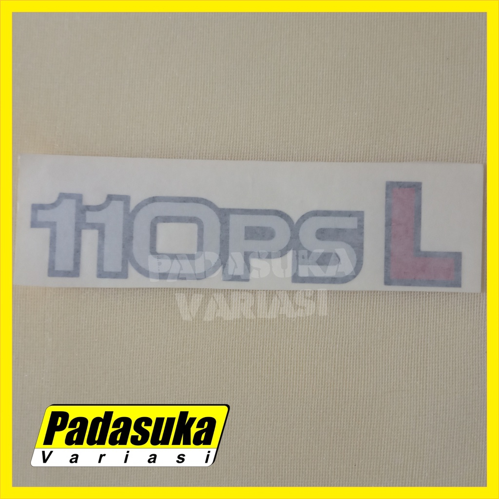 Jual [5 / 10 Set] Sticker 110PS L Canter Stiker Canter Depan 110 PS ...