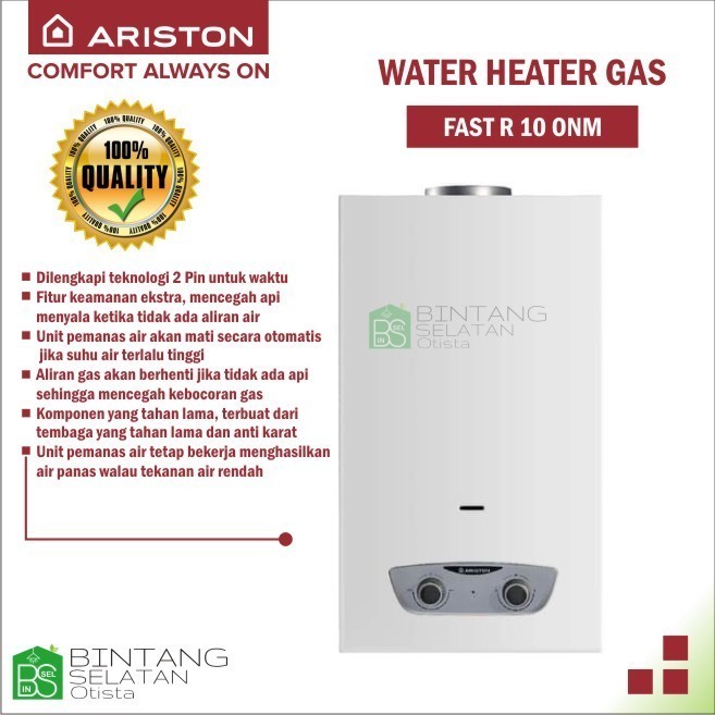 Jual WATER HEATER GAS ARISTON FAST R PEMANAS AIR GAS ARISTON