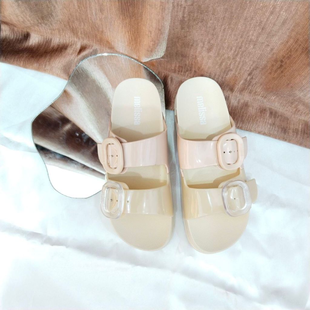 Jual Melissa Sandal Slop Double Belt Wanita 339213 | Shopee Indonesia