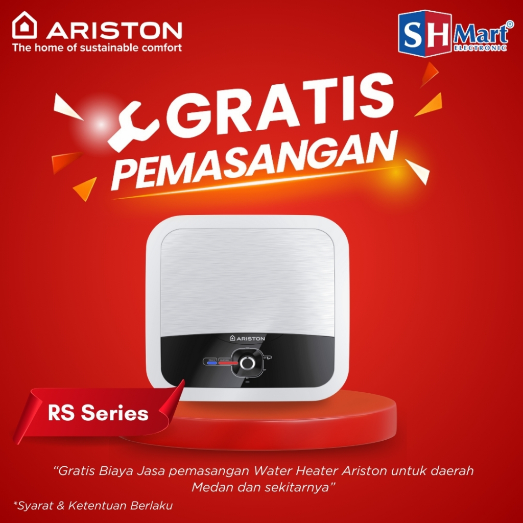 Jual WATER HEATER ARISTON 15 LITER 350 WATT AN2-15RS ANDRIS 2 (MEDAN ...