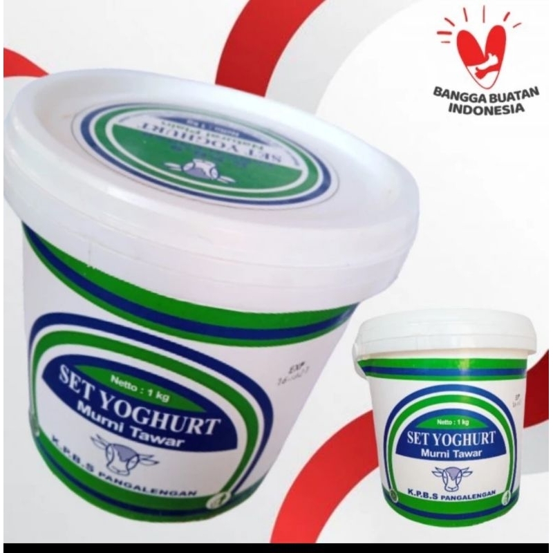Jual Set Yoghurt KPBS Premium Plain 1 Kg | Shopee Indonesia