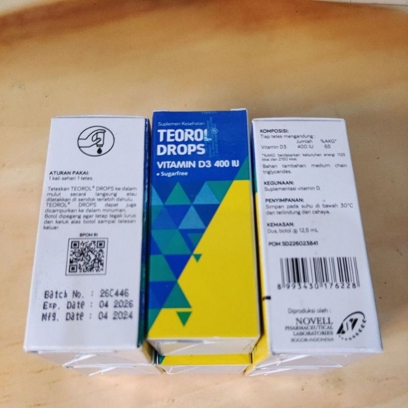 Jual TEOROL Drops Vitamin D3 400 IU | Shopee Indonesia