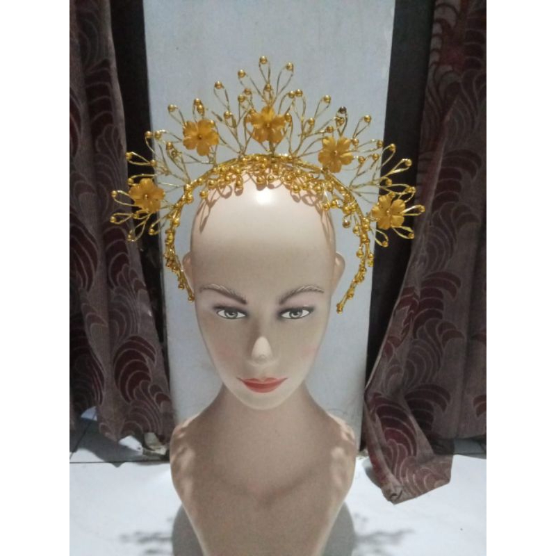 Jual krun mute emas/krun tari/mahkota krun hijab | Shopee Indonesia