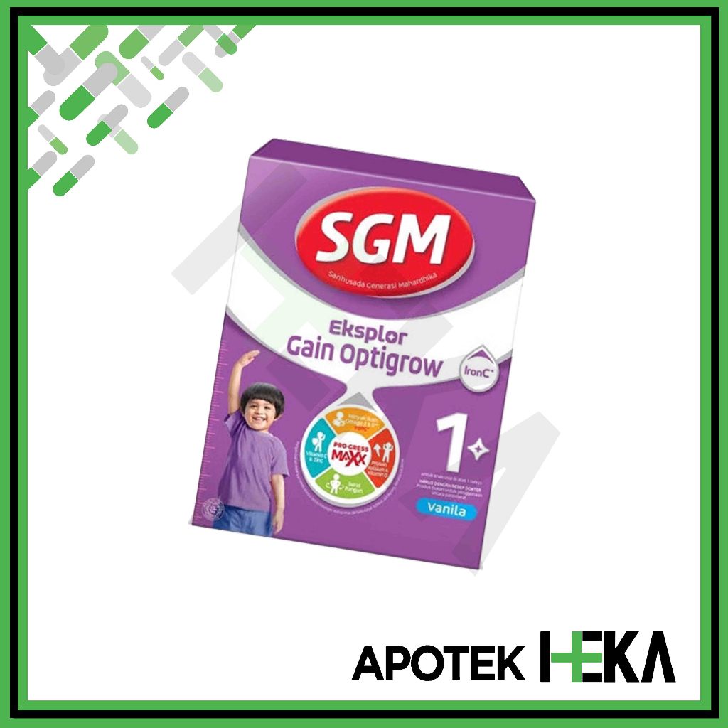 Jual SGM Eksplor Gain Optigrow 400 g Vanila - Susu Pertumbuhan | Shopee ...