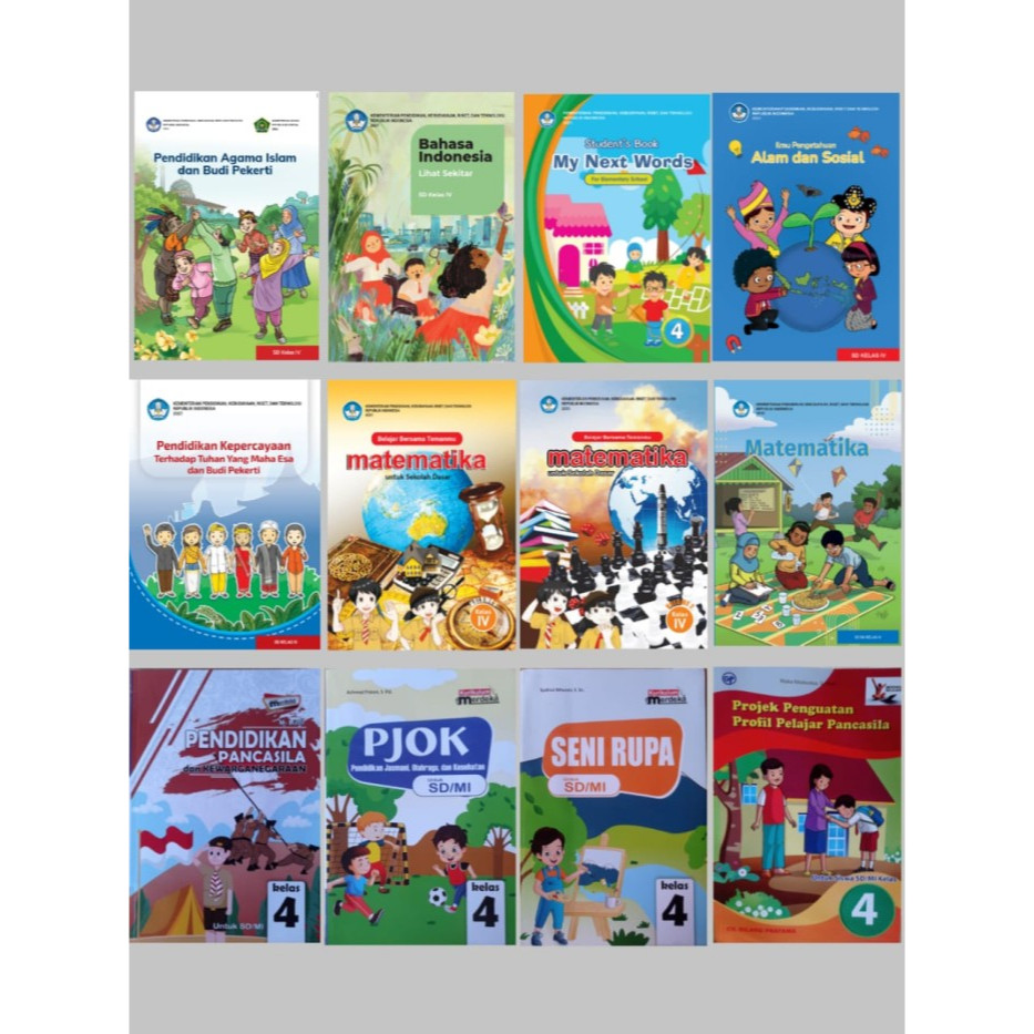 Jual Buku Kurikulum Merdeka kelas 4 SD dan MI semua mata pelajaran ...
