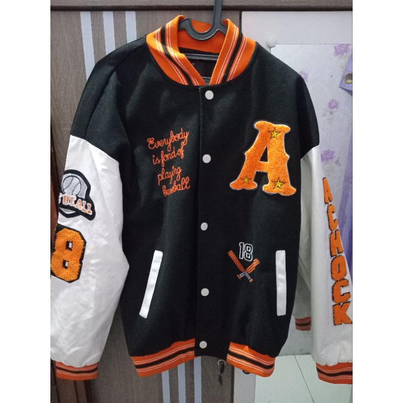 Jual LIMITED EDITION Jaket Varsity Mobile Legend Aura | Shopee Indonesia