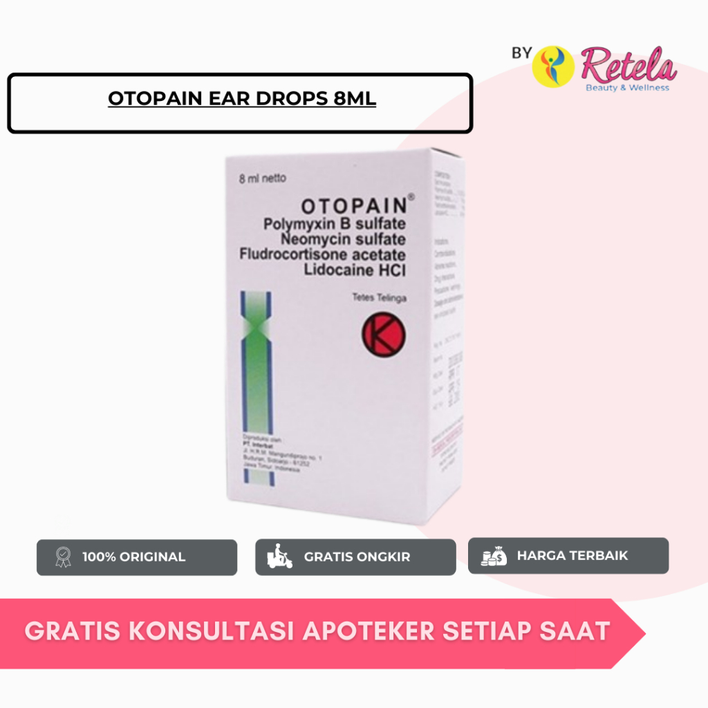 Jual OTOPAIN EAR DROPS 8ML/ OBAT TETES TELINGA | Shopee Indonesia