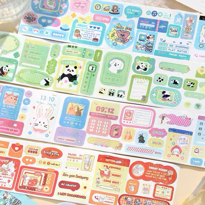 Jual sticker roll glitter deco lucu readystock B1115 | Shopee Indonesia