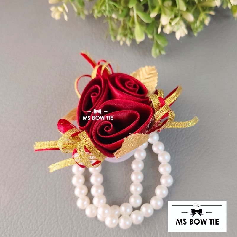 Jual BUNGA JAS (new simple) CORSAGE bros bunga 3 kembang boutonniere ...