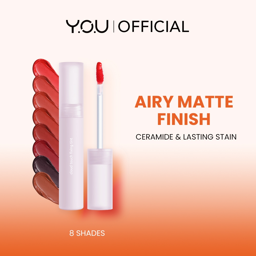 Jual [MEMBER EXCLUSIVE] YOU Cloud Touch Fixing Lip Tint Soft Velvet Finish Lip Stain Korean