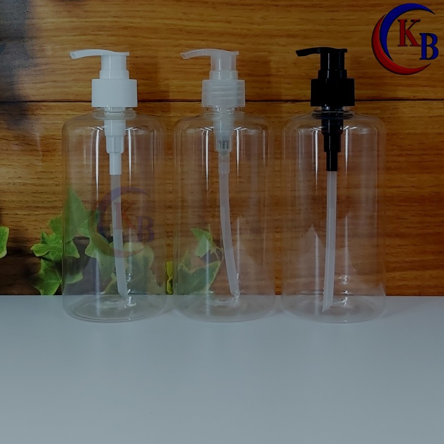Jual BOTOL PUMP LOTION 500 ML NECK 28 / BOTOL PLASTIK PET 500ML CLEAR ...